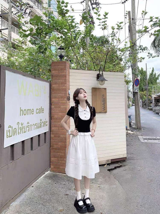 セータースカートセット💖可愛さと快適さ両立!