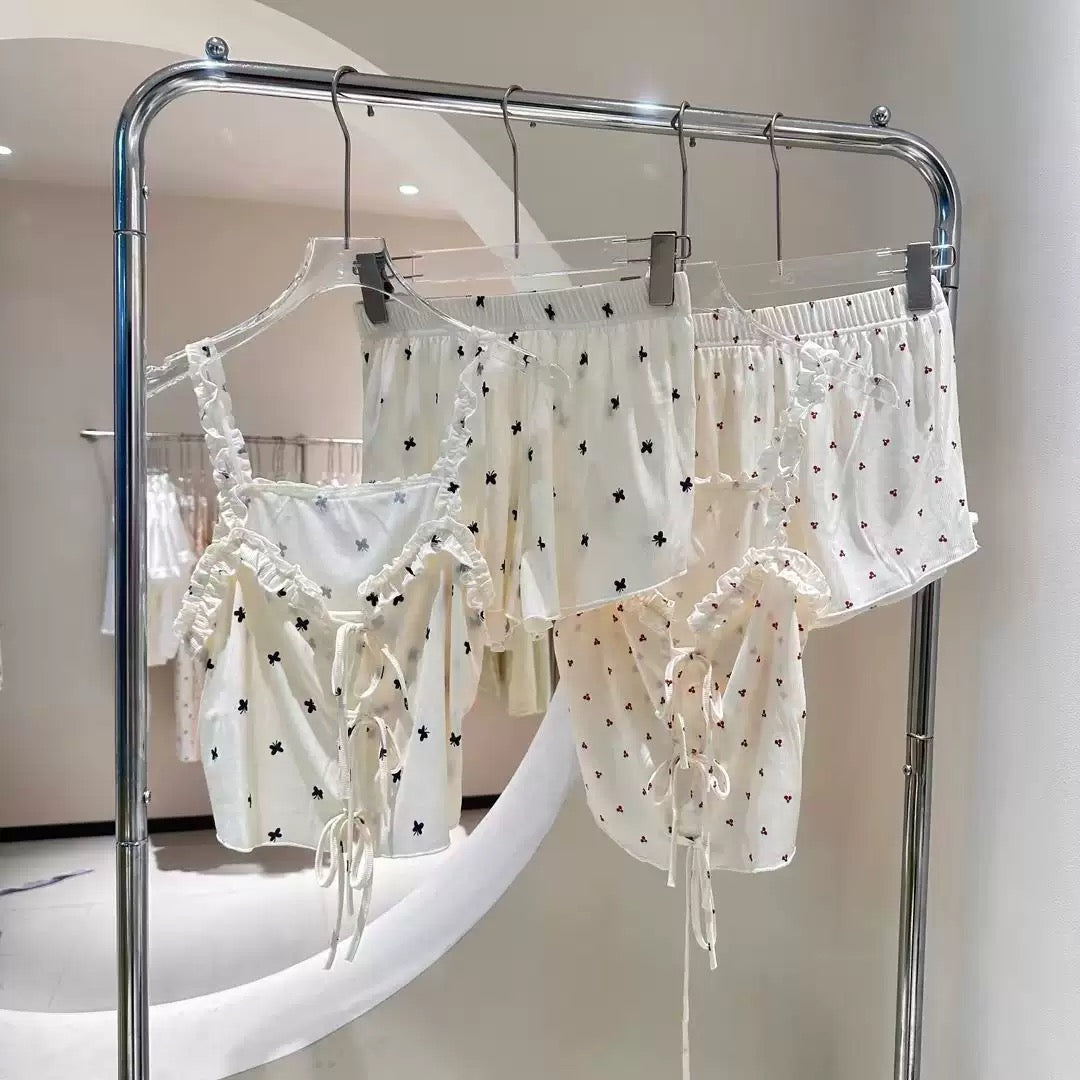 愛のプリントで、可愛さ全開のパジャマ💗