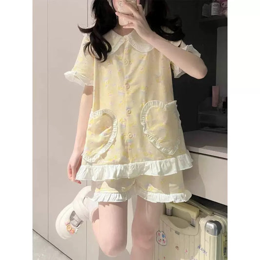 キュートなイエローパジャマでリラックスタイムを✨
